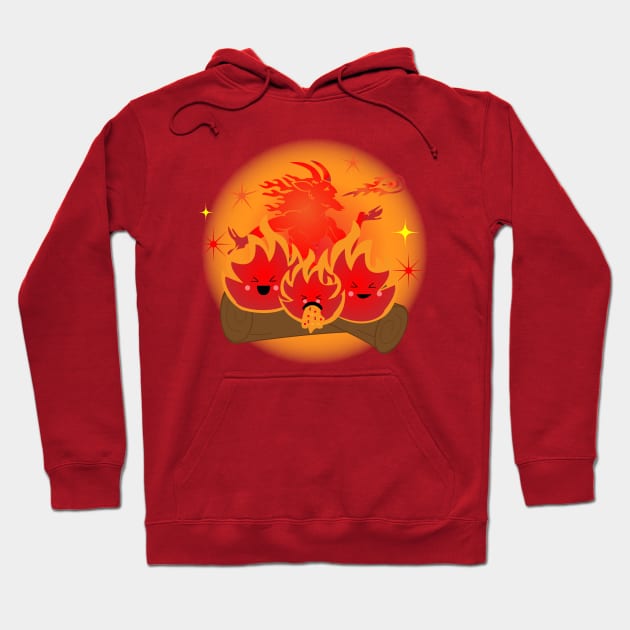 Too Hot For Fireball Hoodie by Fatkitty